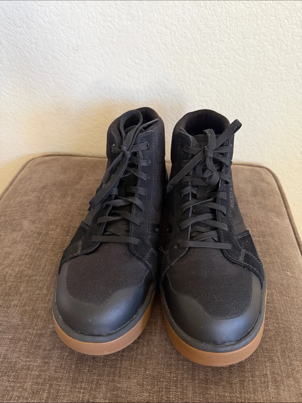 KEEN Men's Kenton Mid Work Shoes with Carbon Toe